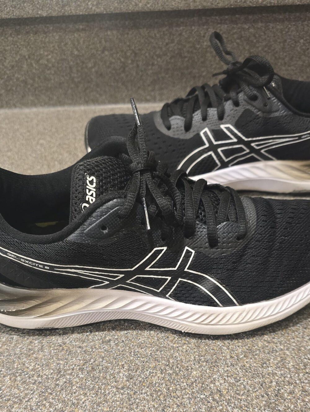 ASICS Gel-Excite 8 Women’s Running Shoes Black White Size 8.5 Athletic Sneakers - Picture 5 of 9